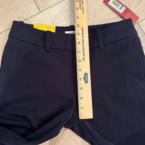 MERONA WOMENS SIZE 2 CLASSIC FIT PANTS HIGHER MID RISE FEDERAL BLUE NEW - Picture 5 of 10